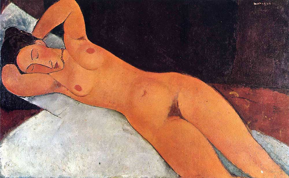 Amedeo Modigliani Uzanmış Nü