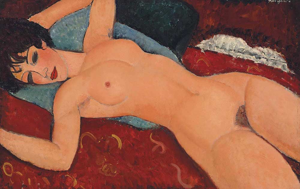 Amedeo Modigliani Uzanmış Yatan Nü