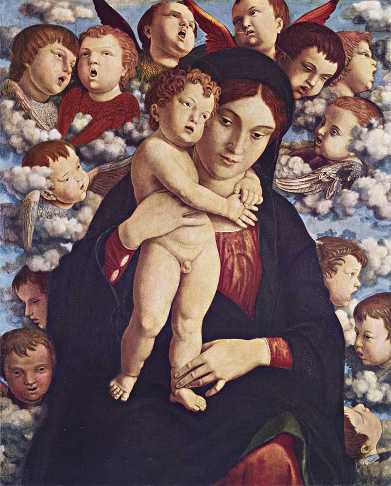 Andrea Mantegna Meryem ve Çocuğu ve Melekler