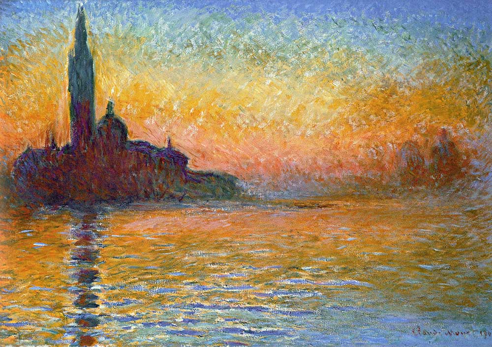 Claude Monet Akşam Karanlığında San Giorgio Manastırı