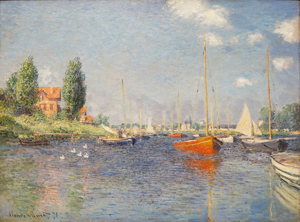 Claude Monet Argenteuil Kırmızı Tekneler