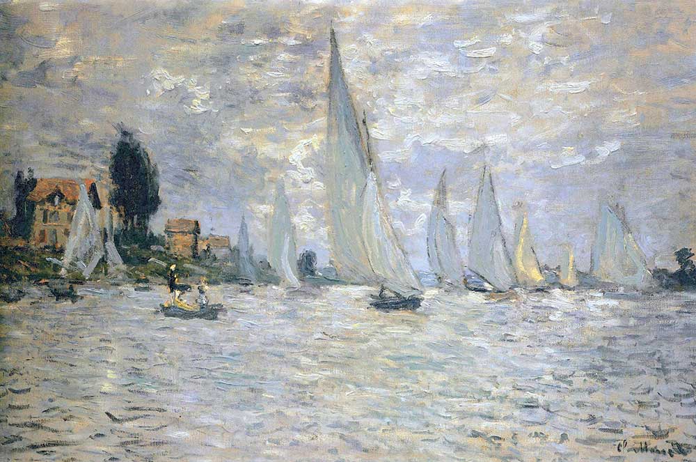 Claude Monet Argenteuil'de Yelkenli Yarışı