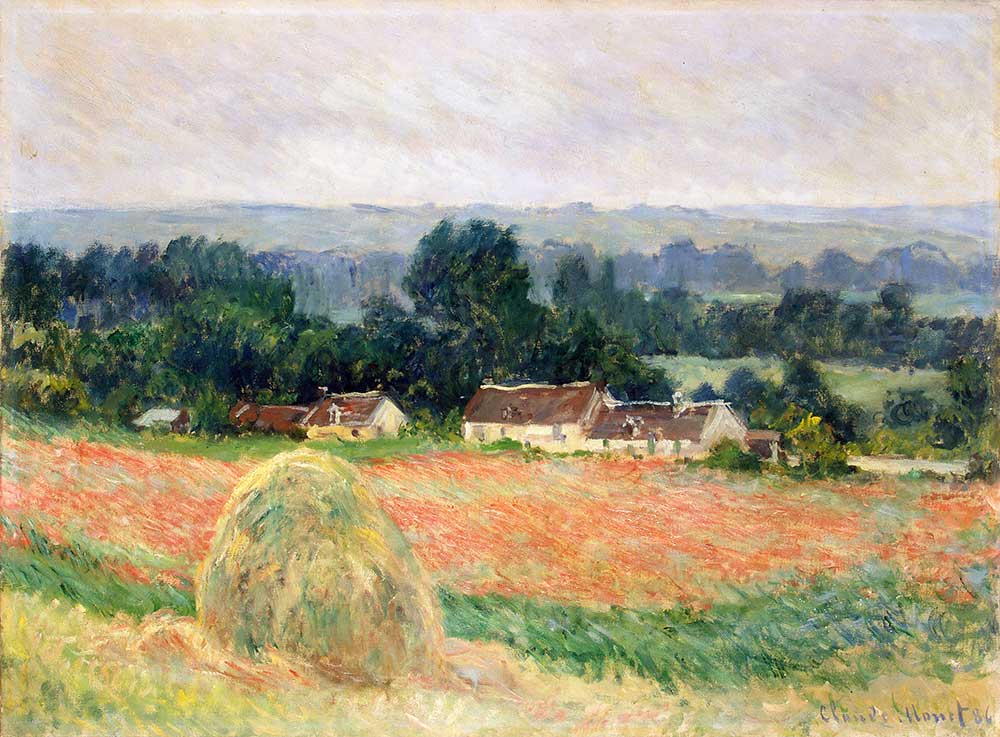 Claude Monet Giverny'de Ot Yığını