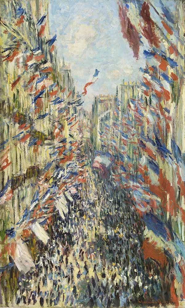 Claude Monet Montorgueil Bulvarında Bayraklar