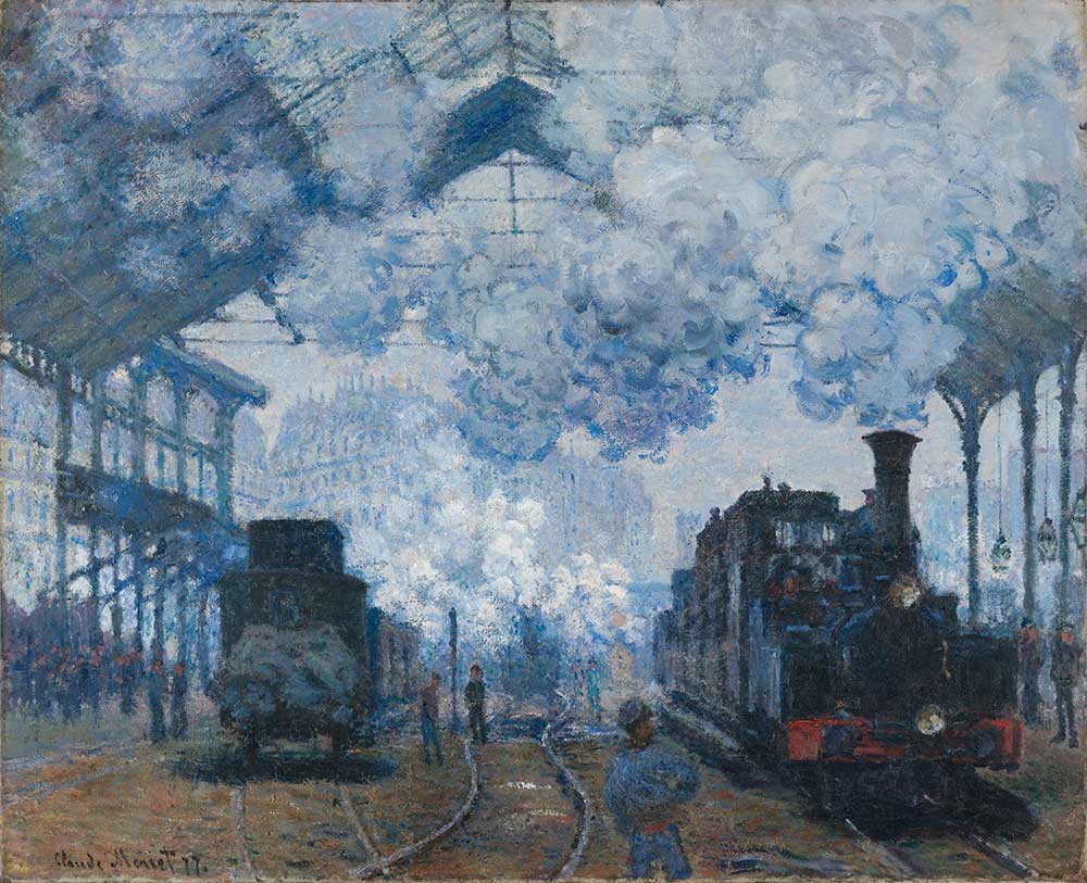 Claude Monet Paris'te Saint Lazare İstasyonu