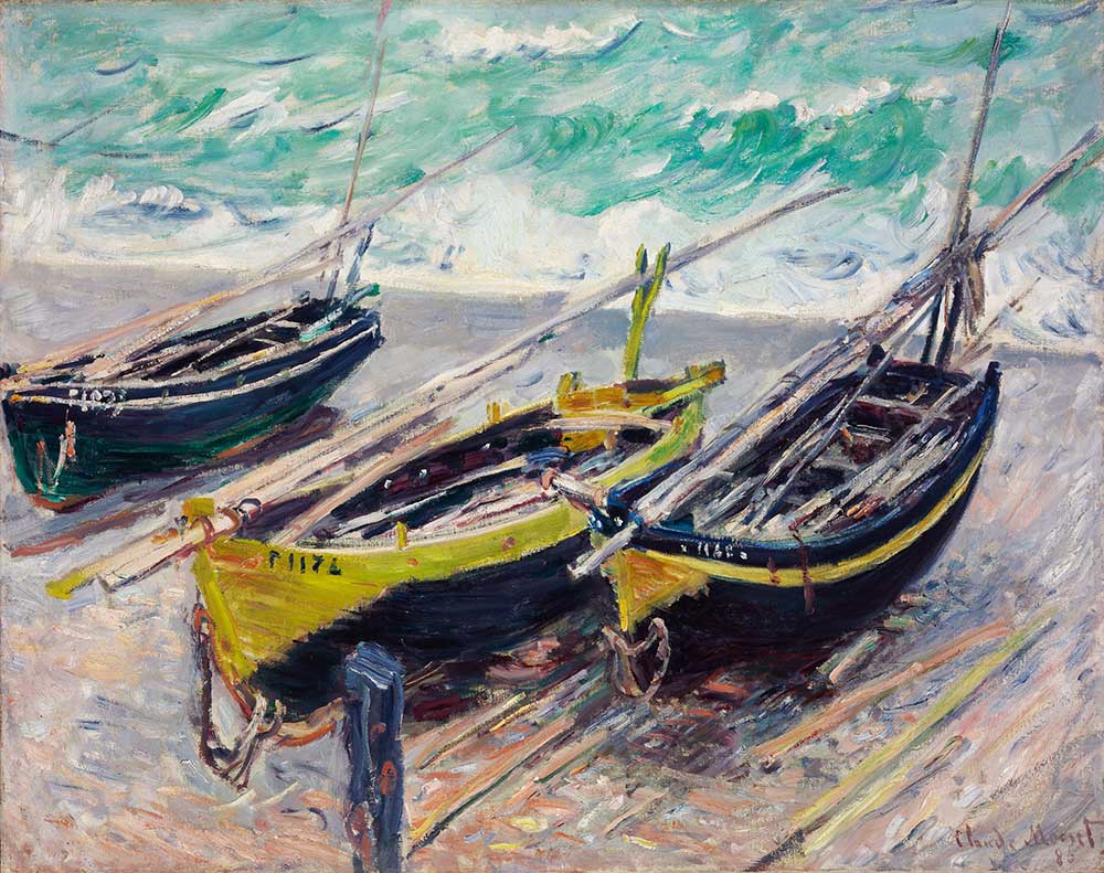 Claude Monet Üç Balıkçı Sandalı