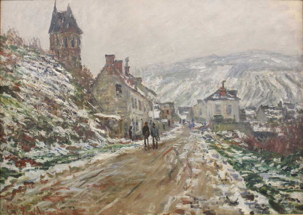 Claude Monet Vetheuil'de Köy Girişi