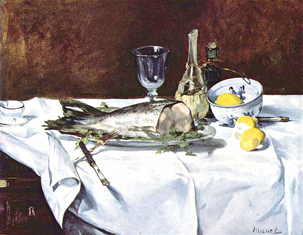 Edouard Manet Balıklı Natürmort
