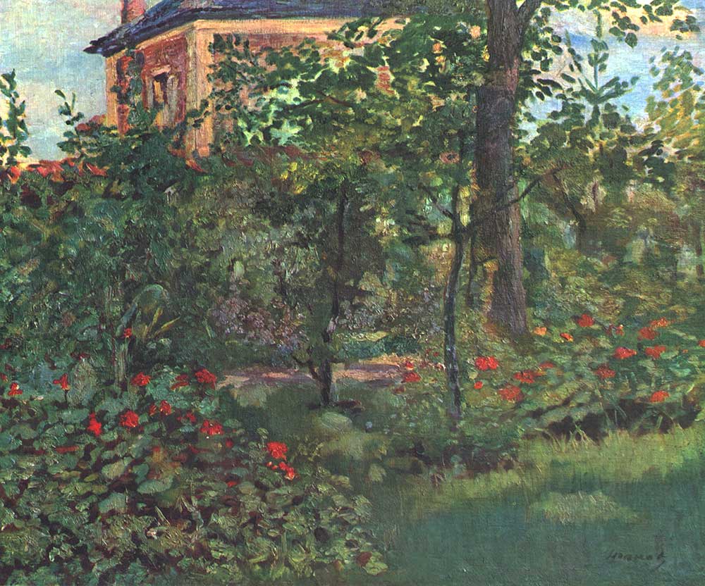Edouard Manet Bellevue'de Bahçe Köşesi