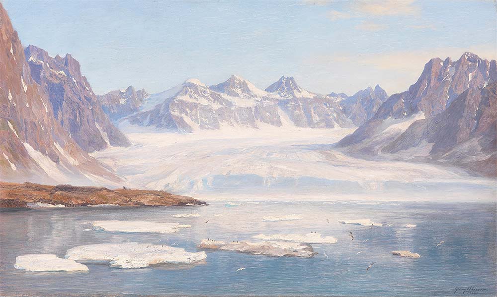 Georg Macco Buzul Manzarası