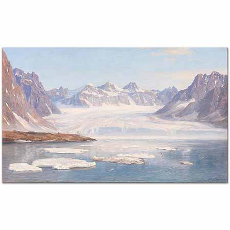 Georg Macco Buzul Manzarası