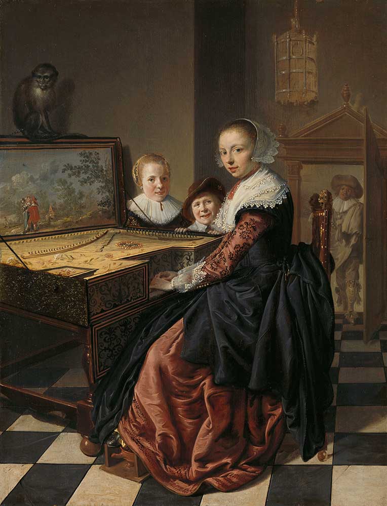 Jan Miense Molenaer Piano Başında Kadın