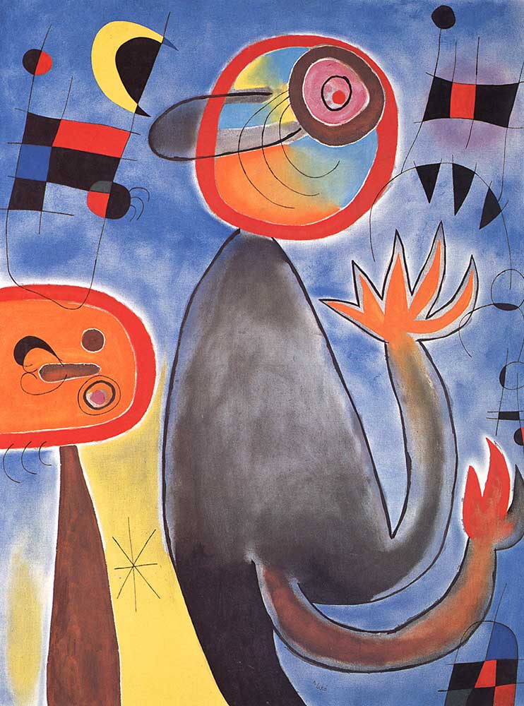 Joan Miro Ateş Çemberi ile Çizilen Gökyüzü