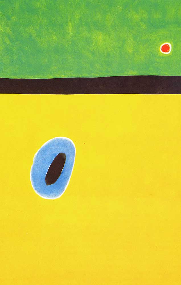 Joan Miro Kanatları Altın Mavisi Tarafından Sarılan Tarla Kuşu