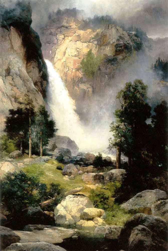 Thomas Moran Cascade Şelalesi Yosemite