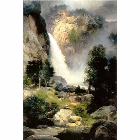 Thomas Moran Cascade Şelalesi Yosemite