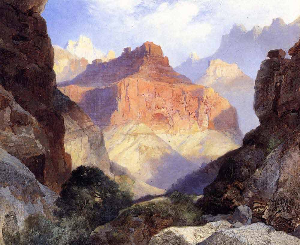Thomas Moran Kırmızı Duvar Arizona Büyük Kanyonu