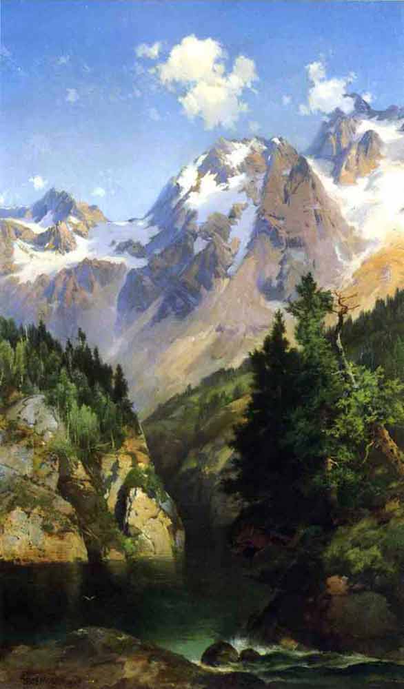 Thomas Moran Rocky Dağı Zirvesi