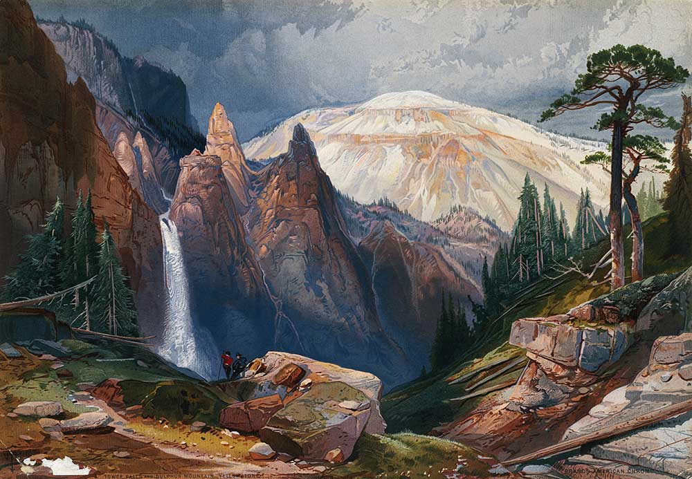 Thomas Moran Yosemite'de Şelale