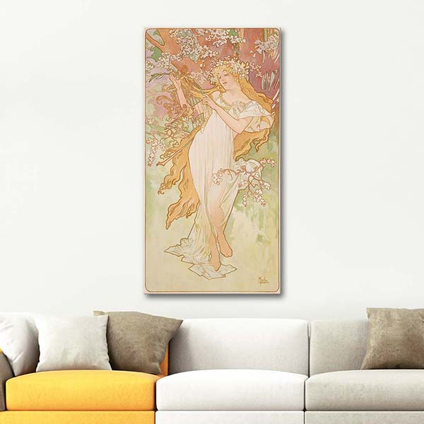 Alphonse Mucha For Season Spring