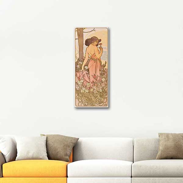 Alphonse Mucha Carnation Flower Series