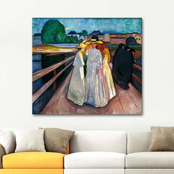 Edvard Munch On the Bridge