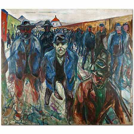 Edvard Munch İşçilerin Evlerine Dönüşü