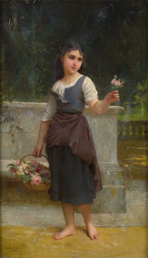 Emile Munier Çiçekçi Kız