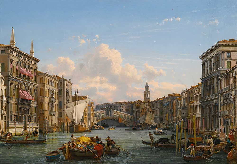 Friedrich Paul Nerly Grand Kanal Venedik