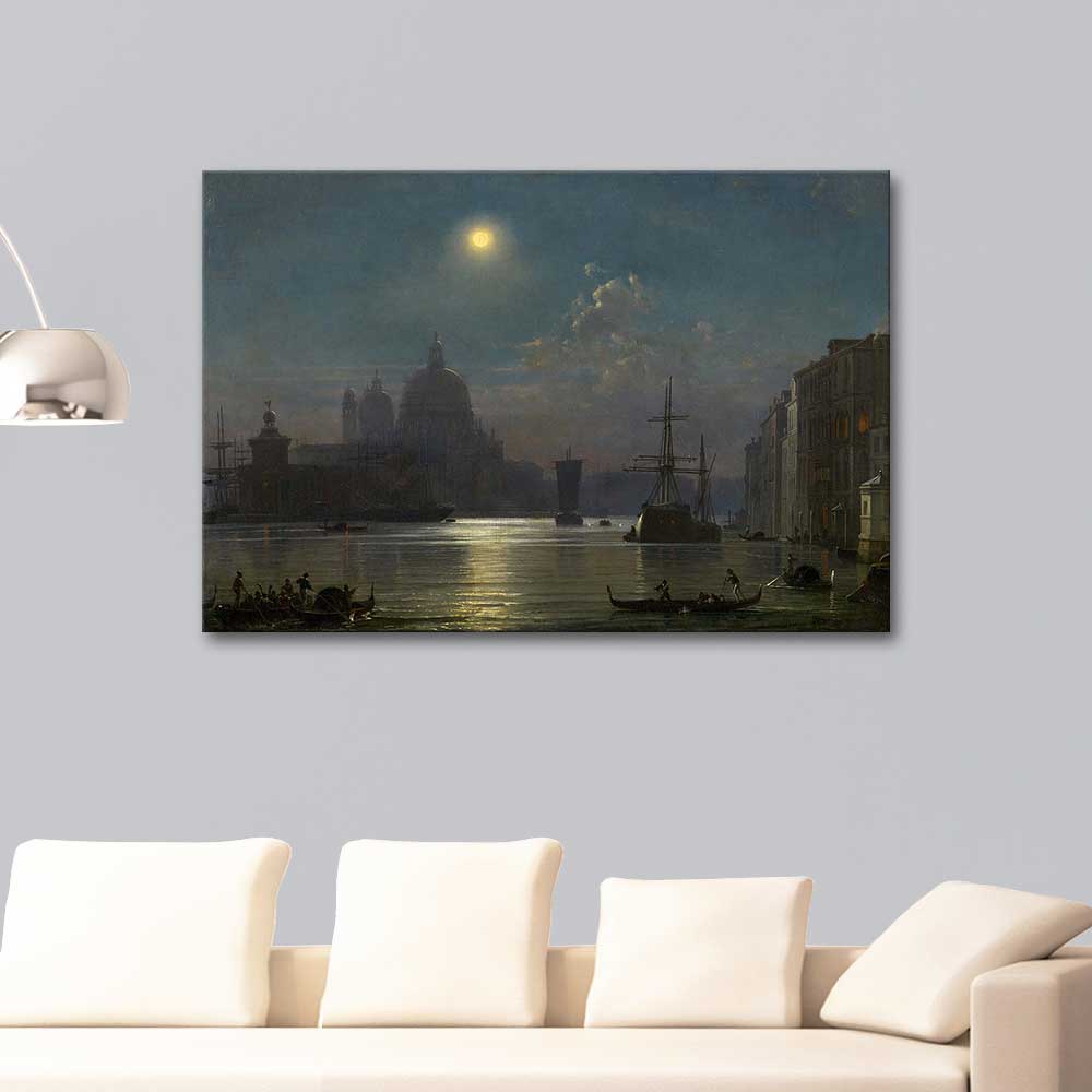 Friedrich Paul Nerly Venice by Moonlight