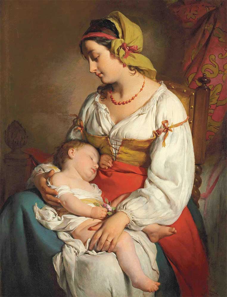 Friedrich von Amerling İtalyan Anne ve Çocuğu
