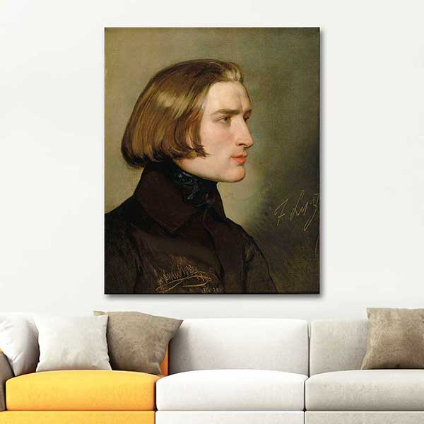 Friedrich von Amerling Portrait of Franz Liszt