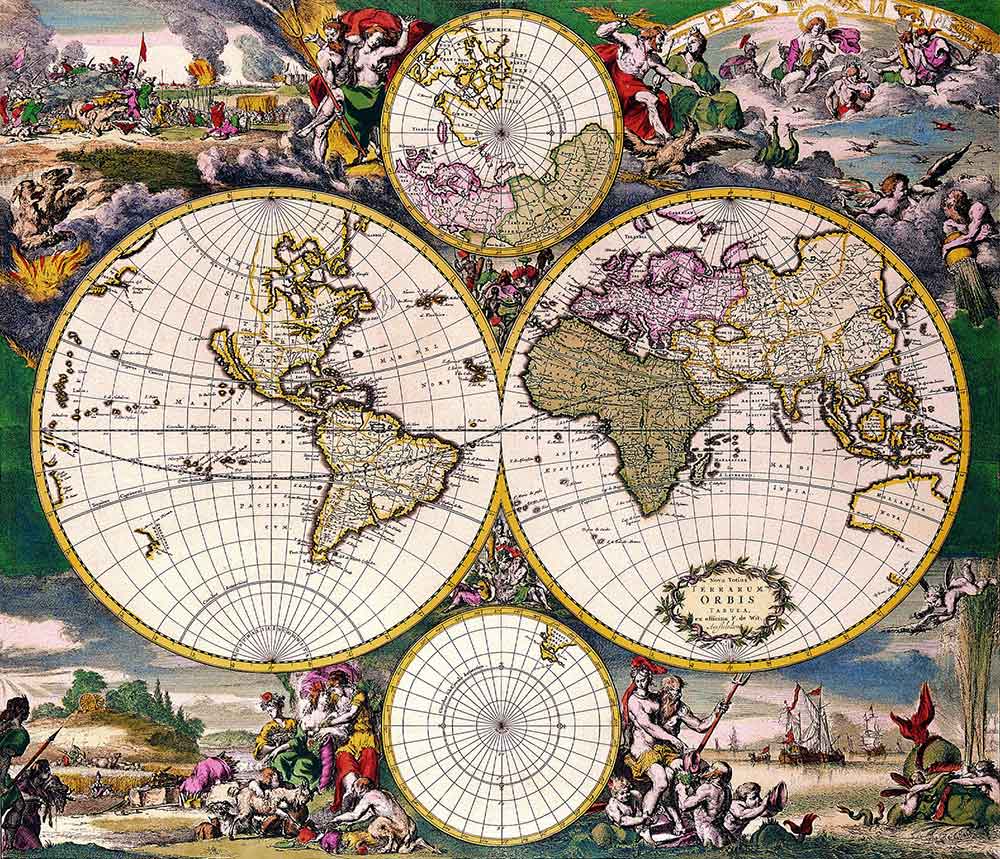 Dünya Haritası Tarihi 16 ve 17. yüzyıllar