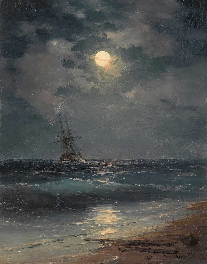 Ayvazovski Mehtapta Gemi