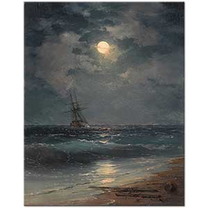 Ayvazovski Mehtapta Gemi