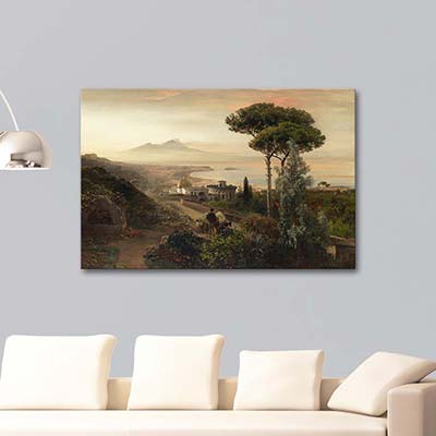 Oswald Achenbach A View to Vesuvius
