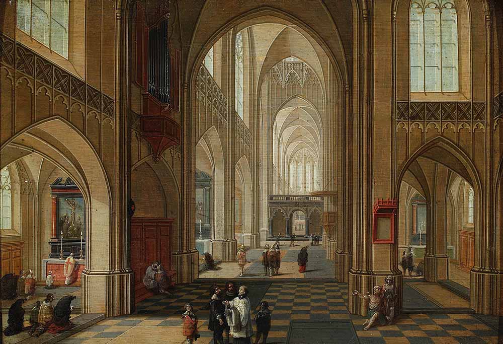 Pieter Neeffs the Elder Kilise İçinden