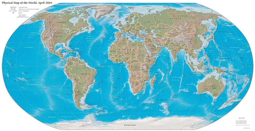 Dünya Coğrafi Haritası