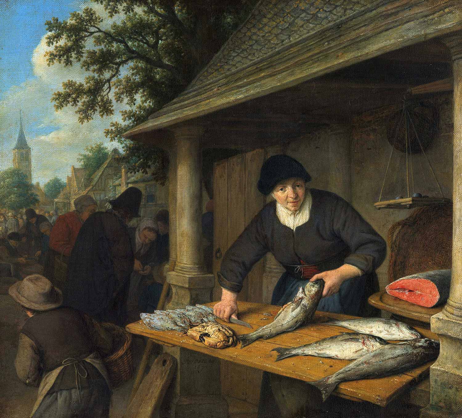 Adriaen van Ostade Balıkçı Kadın