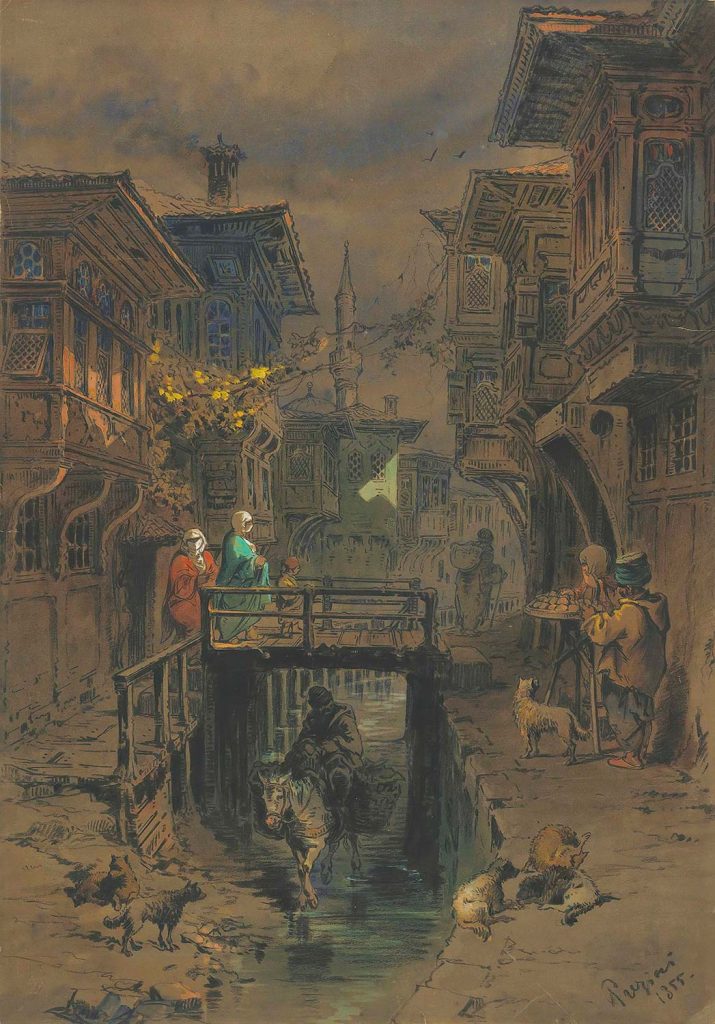 Amadeo Preziosi Eski İstanbul'da Bir Sokak