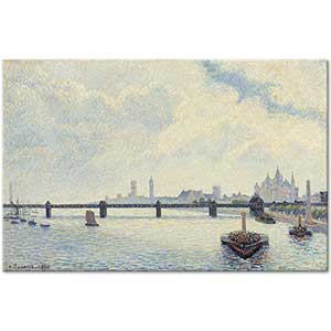Camille Pissarro Charing Cross Köprüsü Londra