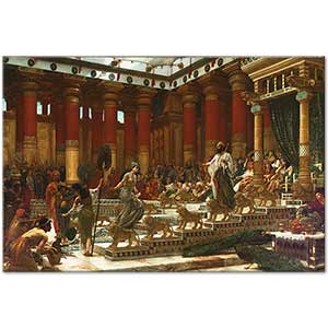 Edward John Poynter Saba Melikesi'nin Kral Süleyman'ı Ziyareti