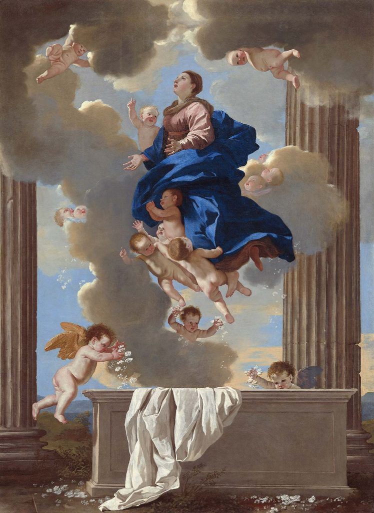 Nicolas Poussin Bakire Meryem'in Göğe Kabulü