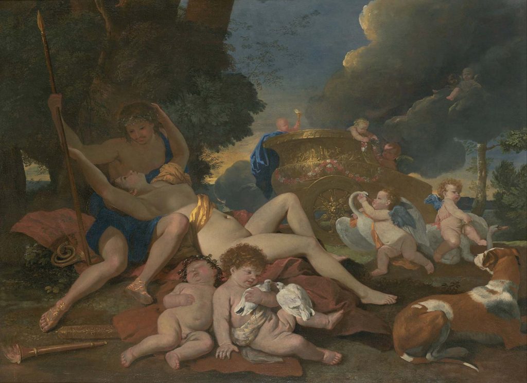 Nicolas Poussin Venüs ve Adonis
