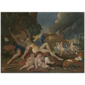 Nicolas Poussin Venüs ve Adonis