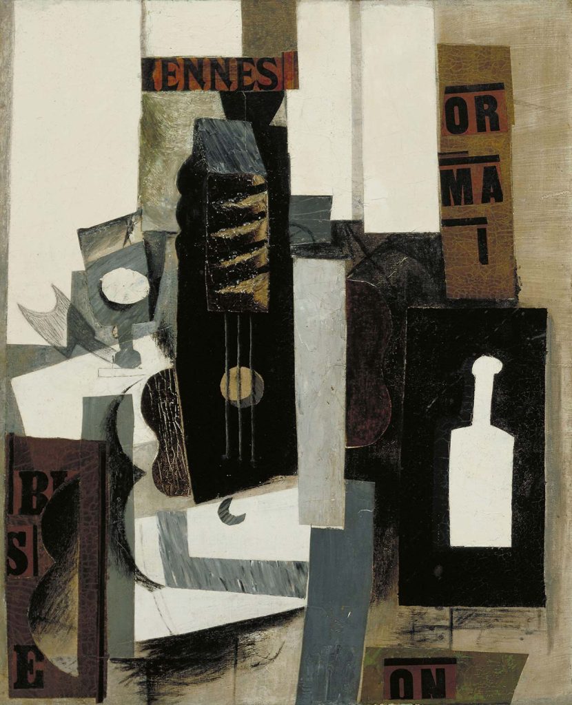 Pablo Picasso Bardak, Gitar ve Şişe