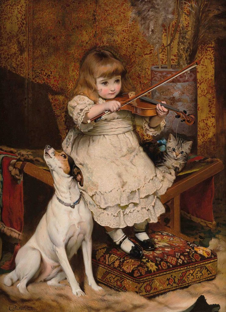 Charles Burton Barber Küçük Kemancı