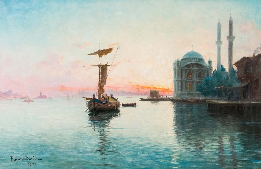 François Prieur Bardin İstanbul'da Gün Batımı