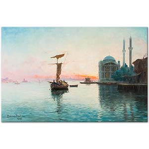 François Prieur Bardin İstanbul'da Gün Batımı
