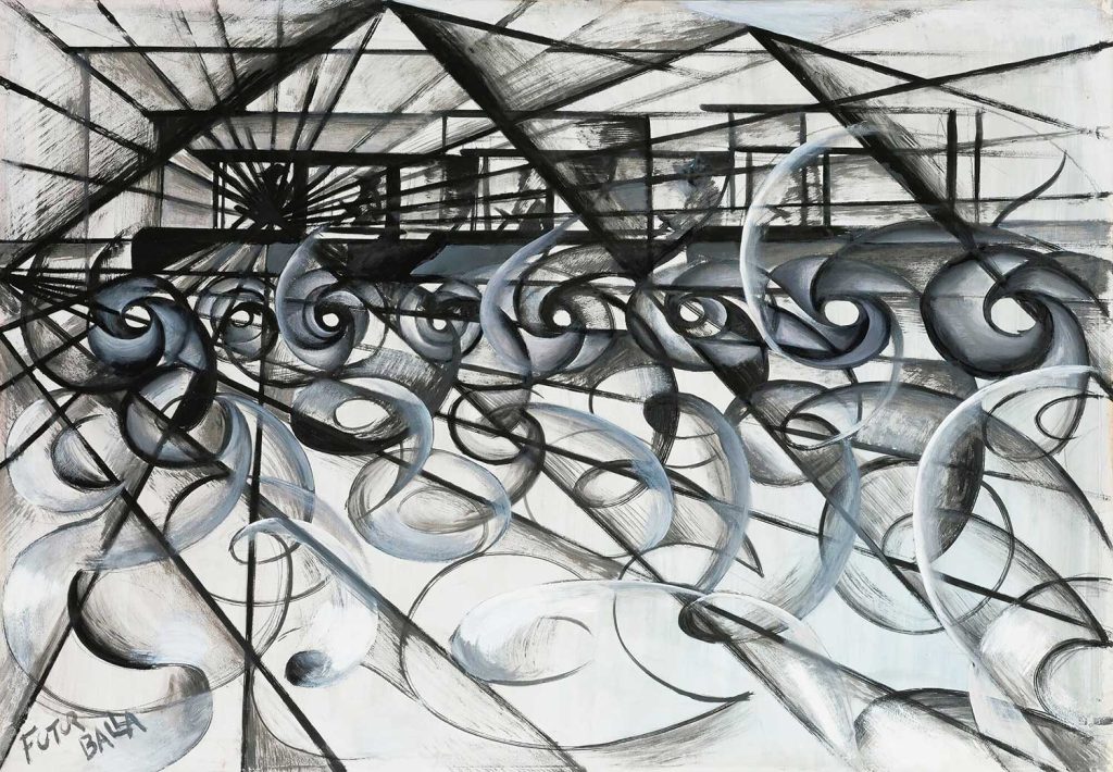 Giacomo Balla Yarış Arabaları